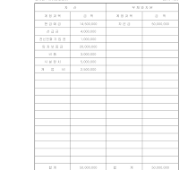 개시대차대조표 개시대차대조표
